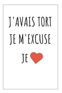 J'avais Tort, Je M'excuse