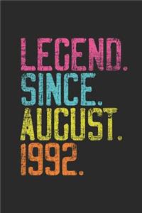 Legend Since August 1992