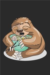 Kawaii Baby Sloth eating Ramen Noodles