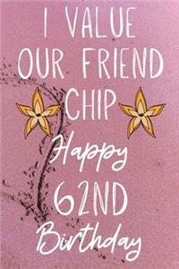 I Value Our Friend Chip Happy 62nd Birthday