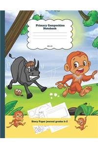 Primary Composition Notebook Story Paper Journal Grades K-2