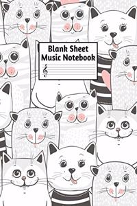 Blank Sheet Music Notebook
