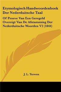 Etymologisch Handwoordenboek Der Nederduitsche Taal