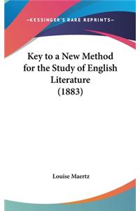 Key to a New Method for the Study of English Literature (1883)