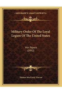 Military Order Of The Loyal Legion Of The United States