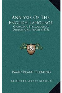 Analysis of the English Language