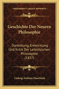 Geschichte Der Neuern Philosophie