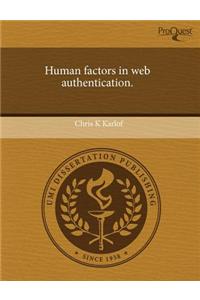 Human Factors in Web Authentication.