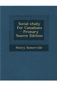 Social Study for Canadians