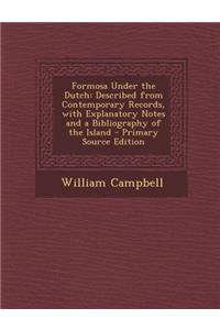 Formosa Under the Dutch