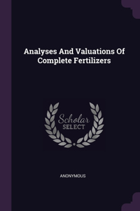 Analyses And Valuations Of Complete Fertilizers