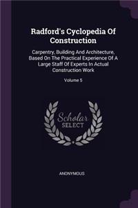 Radford's Cyclopedia Of Construction