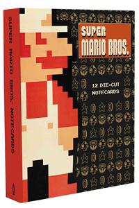 Super Mario Brothers Die-Cut Notecards