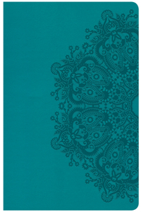 CSB Giant Print Reference Bible, Teal Leathertouch