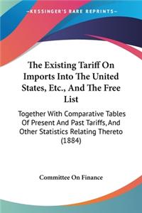 Existing Tariff On Imports Into The United States, Etc., And The Free List