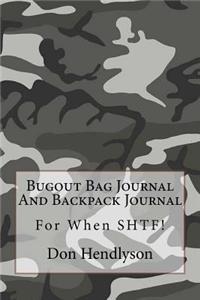 Bugout Bag Journal And Backpack Journal