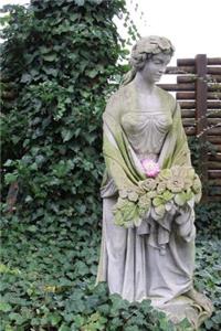 Sweet Young Maiden Garden Statue Journal