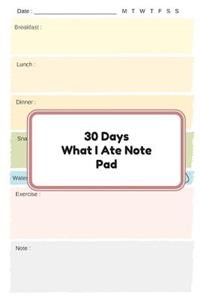30 Day what I ate