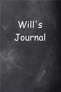 Will Personalized Name Journal Custom Name Gift Idea Will