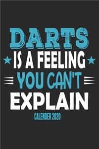 Darts Is A Feeling You Can't Explain Calender 2020