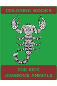 Coloring Books For Kids Awesome Animals