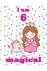 unicorn journal i am 6 and magical