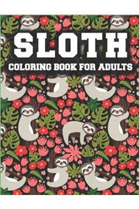 Sloth Coloring Book for Adults