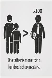 One Father is more than a hundred schoolmasters
