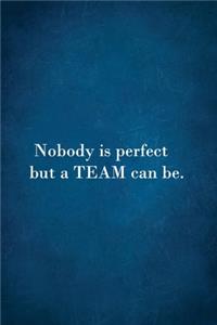 Nobody Is Perfect But A Team Can Be