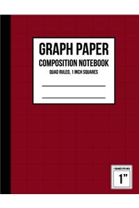 Graph Paper Notebook 1 inch Squares