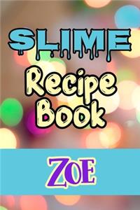 Slime Recipe Book Zoe