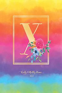 Weekly & Monthly Planner 2020 X