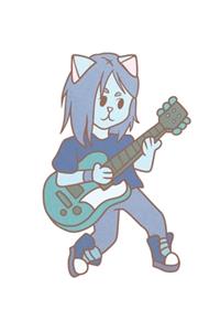 E-Guitar Music Cat Notebook