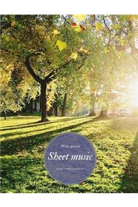 Wide Spaced Sheet Music for Composition