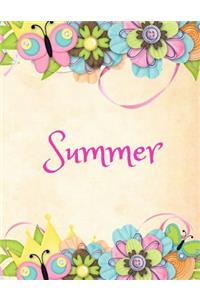 Summer: Personalized Name Journal Composition Notebook