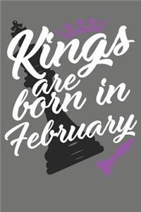 Kings Are Born in February - Birthday Month Journals