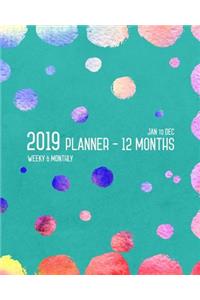 Planner 2019 12 Months