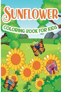 Sunflower Coloring Book for Kids