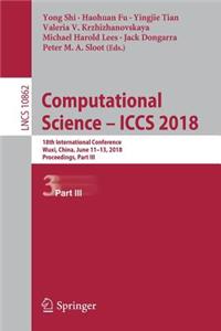 Computational Science - Iccs 2018