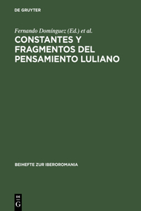 Constantes y Fragmentos del Pensamiento Luliano