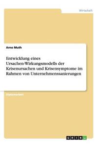 Entwicklung eines Ursachen-Wirkungsmodells der Krisenursachen und Krisensymptome im Rahmen von Unternehmenssanierungen