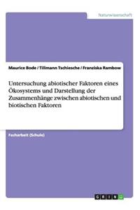 Untersuchung abiotischer Faktoren eines Ökosystems und Darstellung der Zusammenhänge zwischen abiotischen und biotischen Faktoren