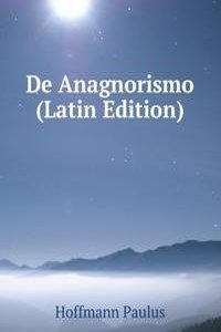 De Anagnorismo (Latin Edition)