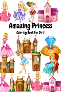 Amazing Princess Coloring Book For Girls
