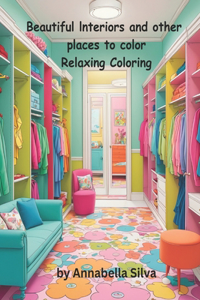 Beautiful interior designs and other places to color