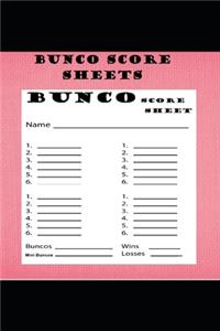 Bunco Score Sheets