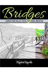 Bridges Grayscale Coloring Book