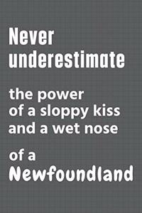 Never underestimate the power of a sloppy kiss and a wet nose of a Newfoundland
