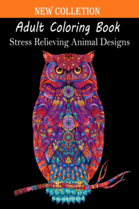 Adult Coloring Book Stress Relieving Animal Designs