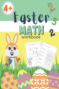 Easter Math Workbook: Fun Math Activity Book for children Number Tracing Counting Exercises Mazes and More